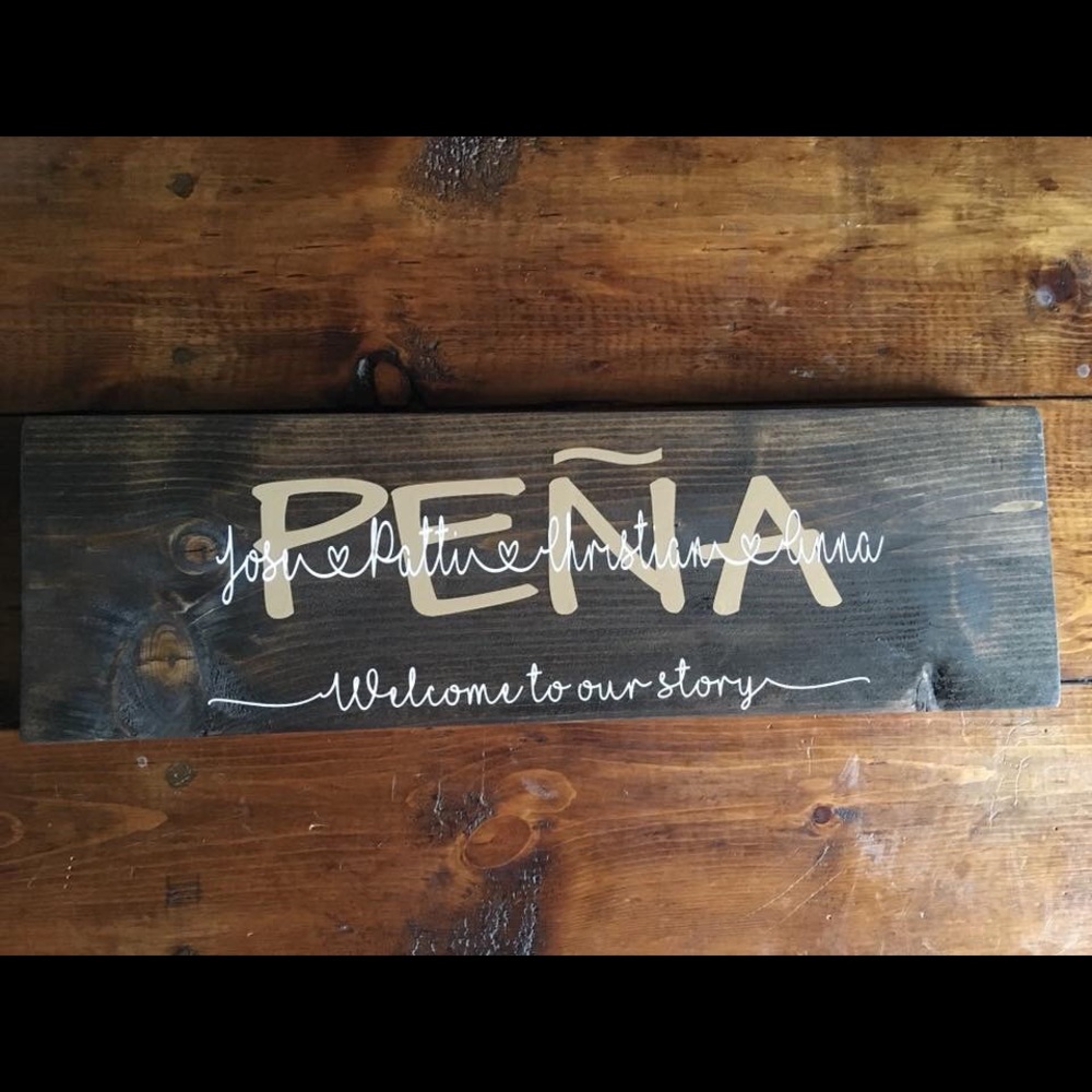 Wood sign